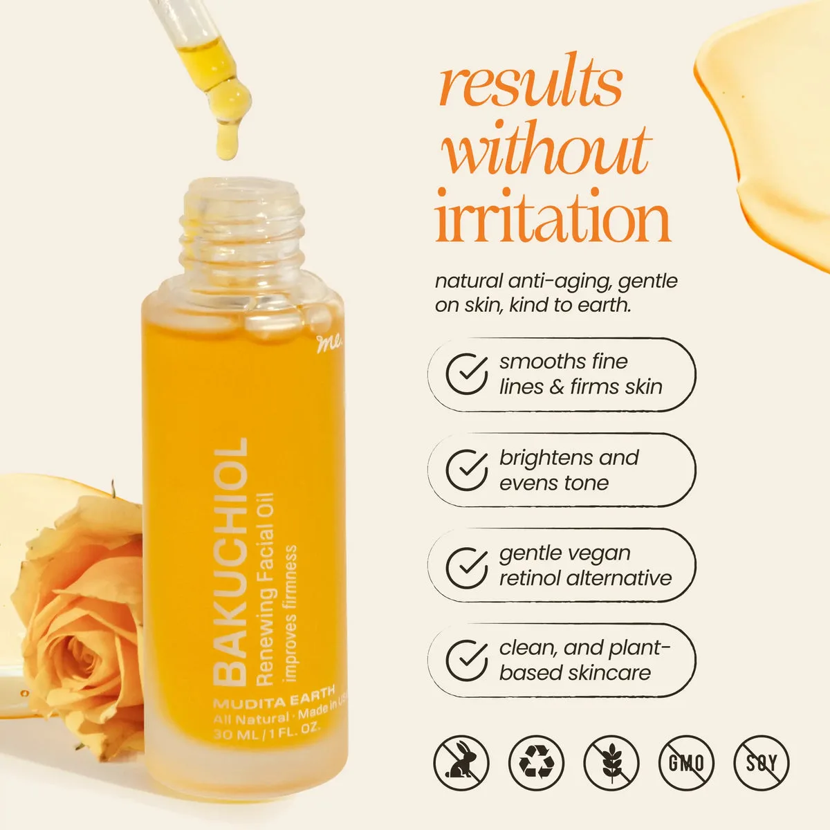Bakuchiol oil: results without irritation